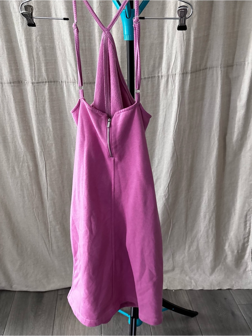 Anthropologie daily practice Pink Strappy Mini Dress size small